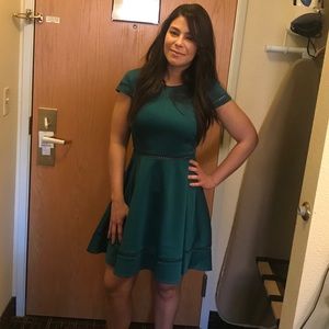 Emerald green dress!
